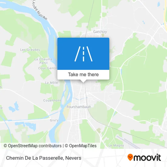 Chemin De La Passerelle map