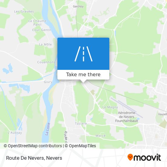 Mapa Route De Nevers
