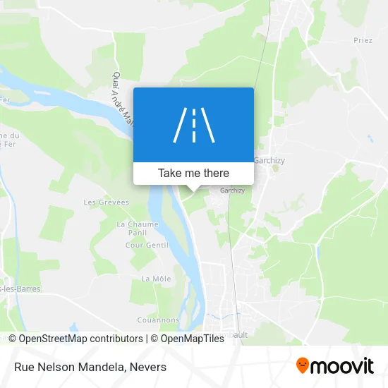 Rue Nelson Mandela map