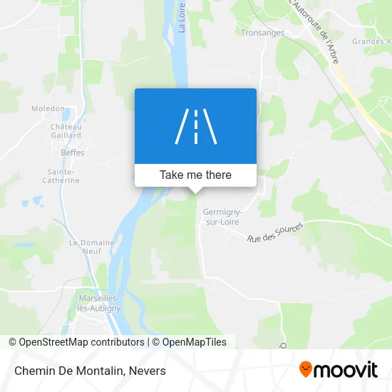 Chemin De Montalin map