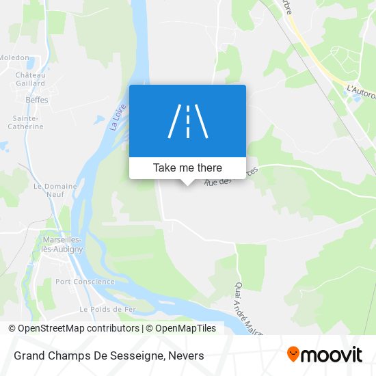 Mapa Grand Champs De Sesseigne