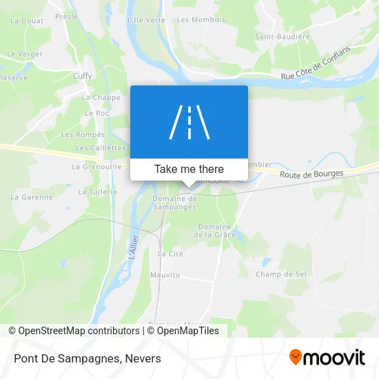 Pont De Sampagnes map