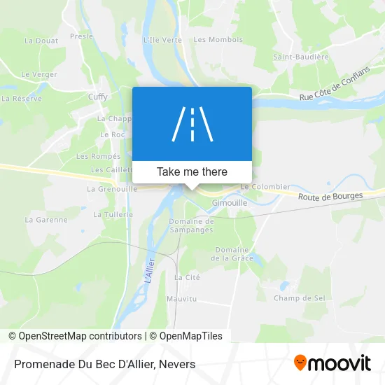 Promenade Du Bec D'Allier map