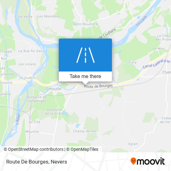 Mapa Route De Bourges