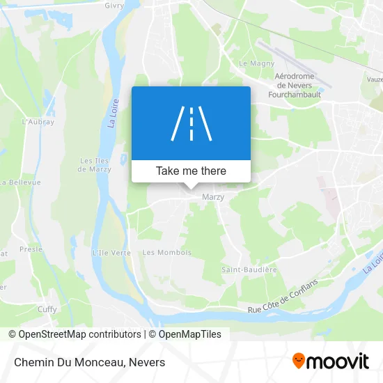 Chemin Du Monceau map