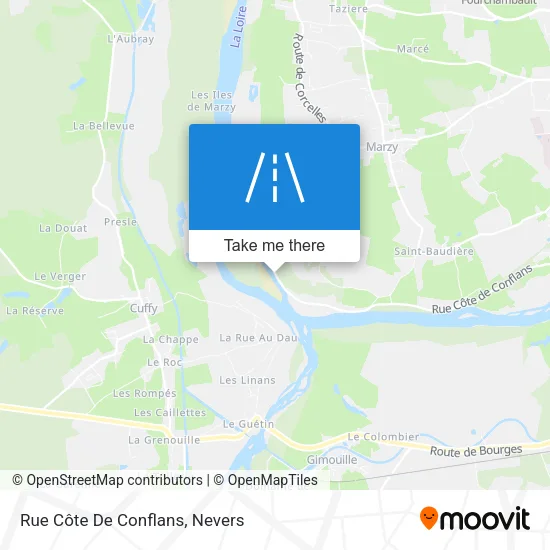Rue Côte De Conflans map