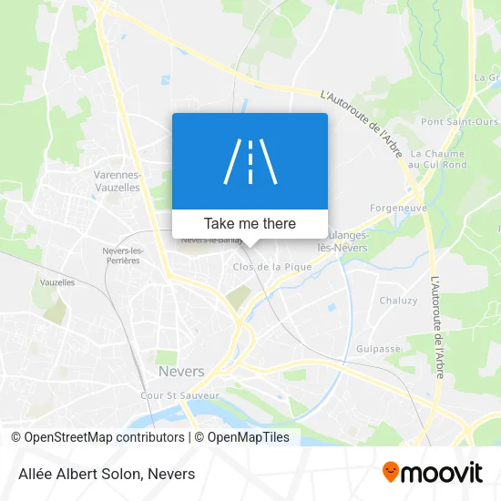 Allée Albert Solon map
