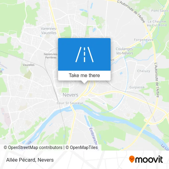 Allée Pécard map