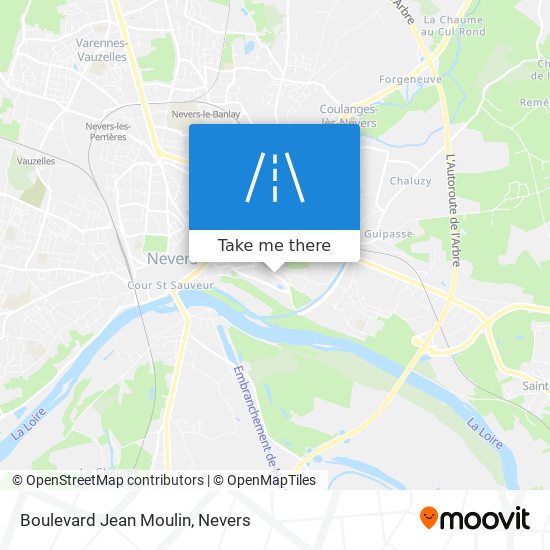 Mapa Boulevard Jean Moulin