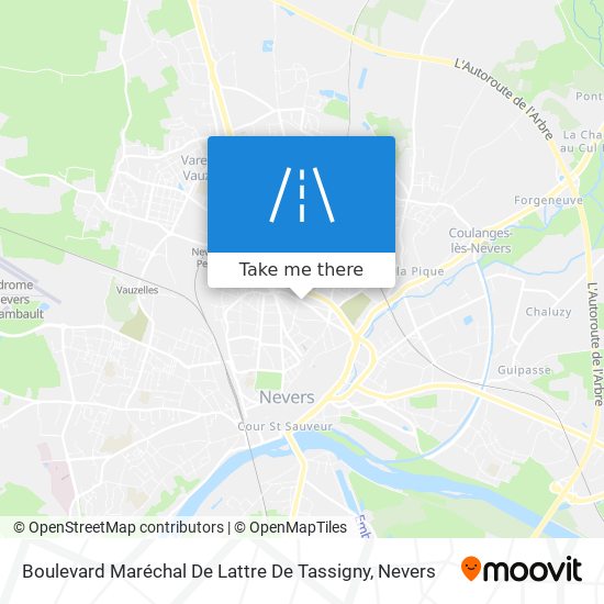 Mapa Boulevard Maréchal De Lattre De Tassigny