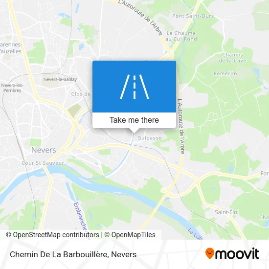 Chemin De La Barbouillère map