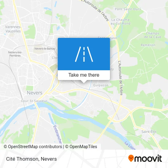 Cité Thomson map