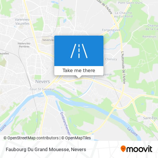 Mapa Faubourg Du Grand Mouesse