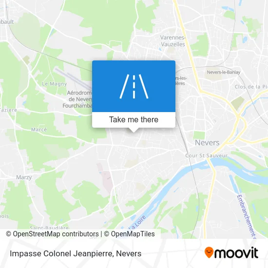 Impasse Colonel Jeanpierre map