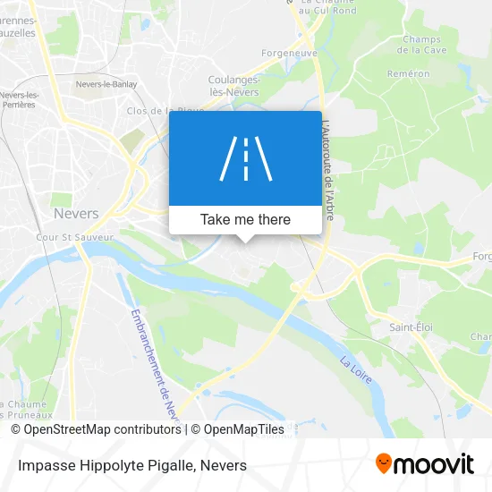 Impasse Hippolyte Pigalle map