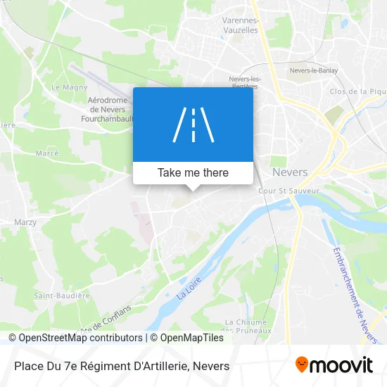 Place Du 7e Régiment D'Artillerie map