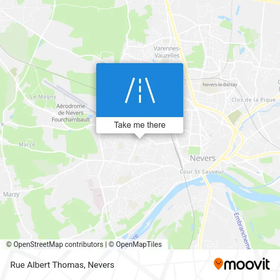 Rue Albert Thomas map