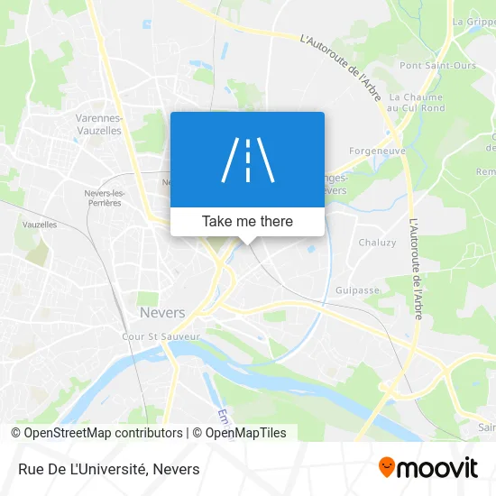 Rue De L'Université map