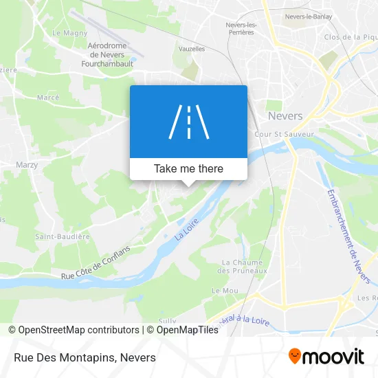 Rue Des Montapins map