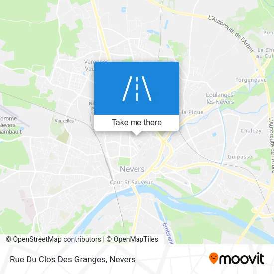 Rue Du Clos Des Granges map