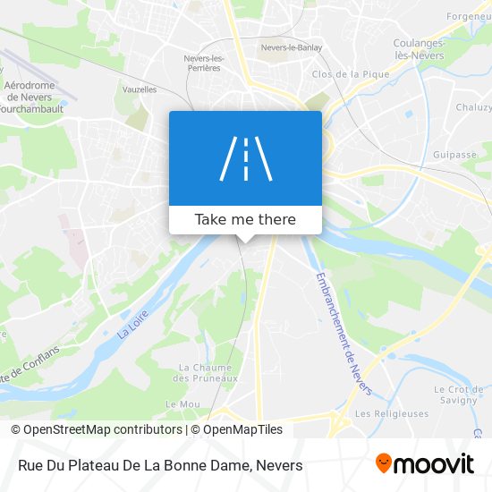 Mapa Rue Du Plateau De La Bonne Dame