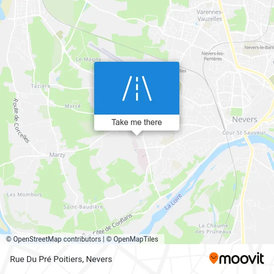 Rue Du Pré Poitiers map