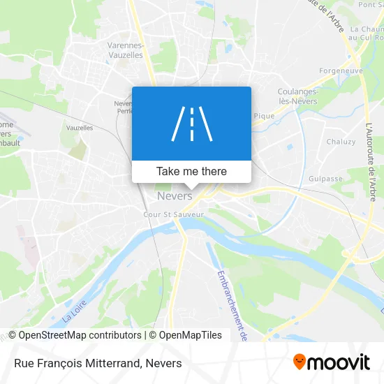 Rue François Mitterrand map