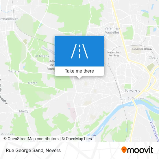 Rue George Sand map