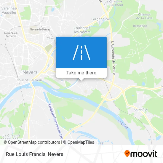 Rue Louis Francis map