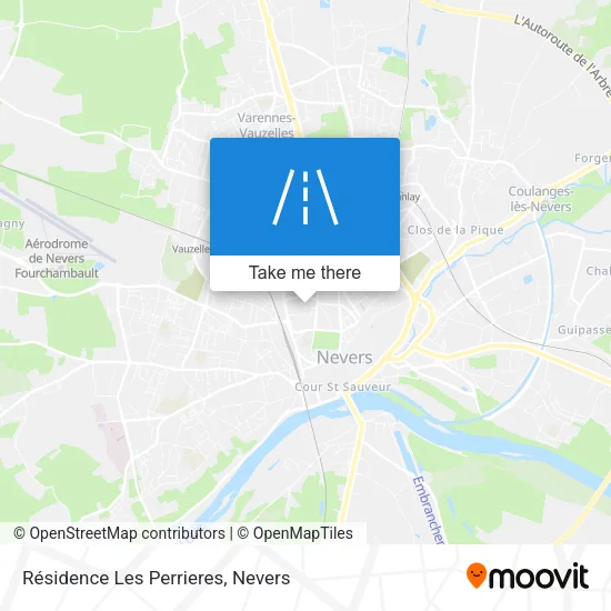 Résidence Les Perrieres map