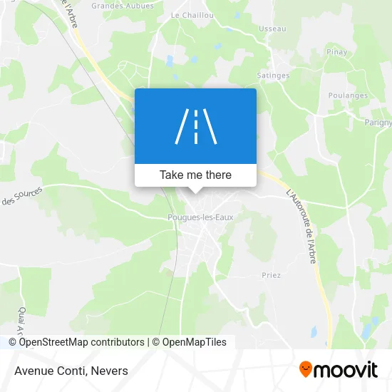 Avenue Conti map