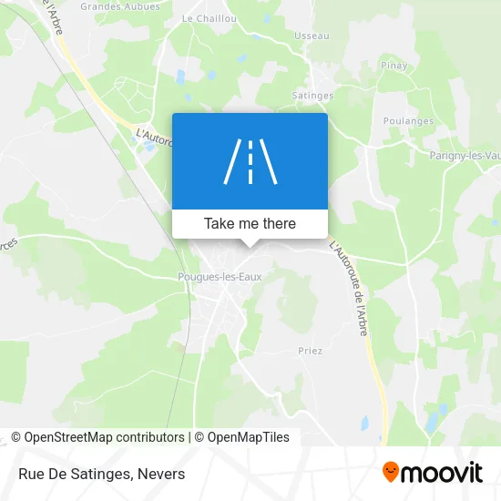 Rue De Satinges map