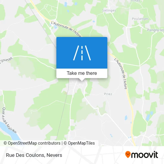 Rue Des Coulons map