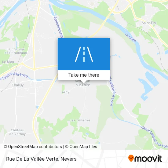 Rue De La Vallée Verte map