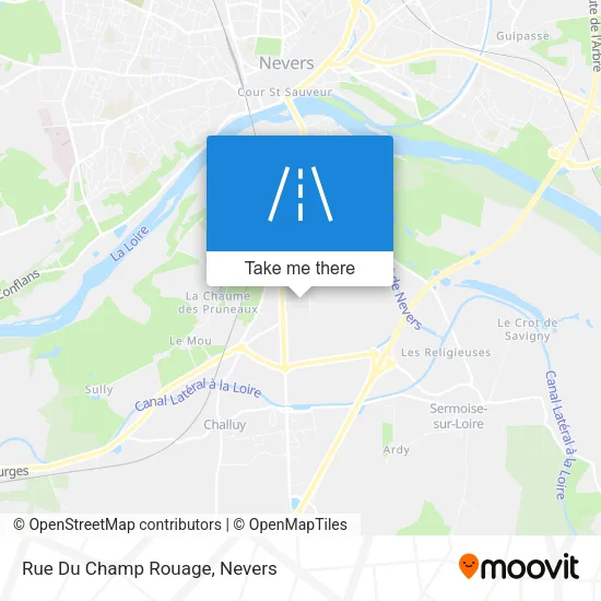 Rue Du Champ Rouage map