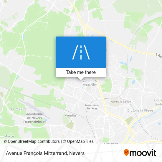 Avenue François Mitterrand map