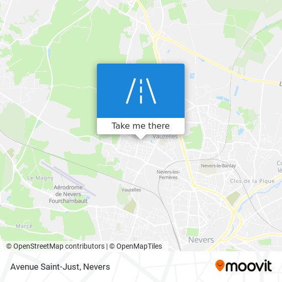 Avenue Saint-Just map