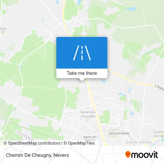 Chemin De Cheugny map