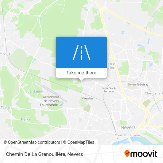 Chemin De La Grenouillère map