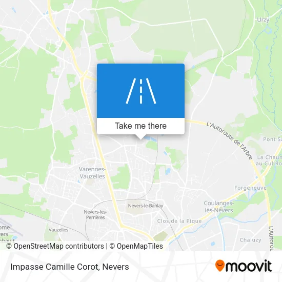Impasse Camille Corot map