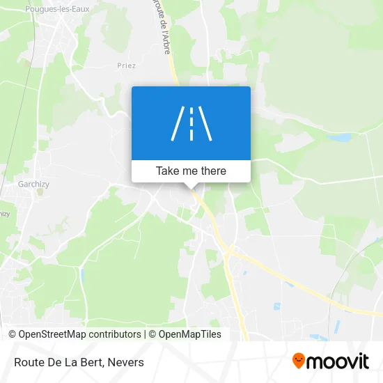 Route De La Bert map