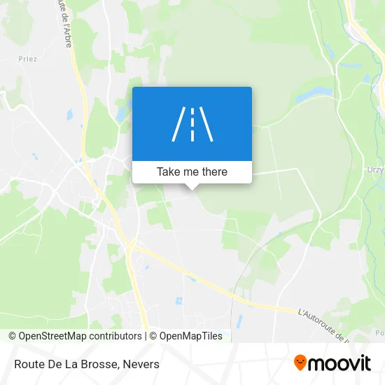 Route De La Brosse map