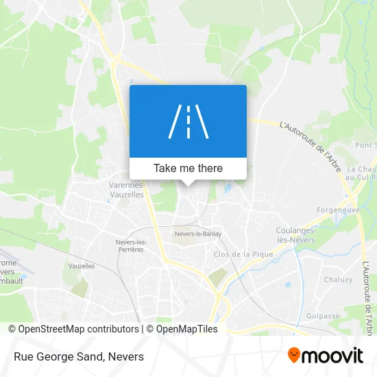 Rue George Sand map
