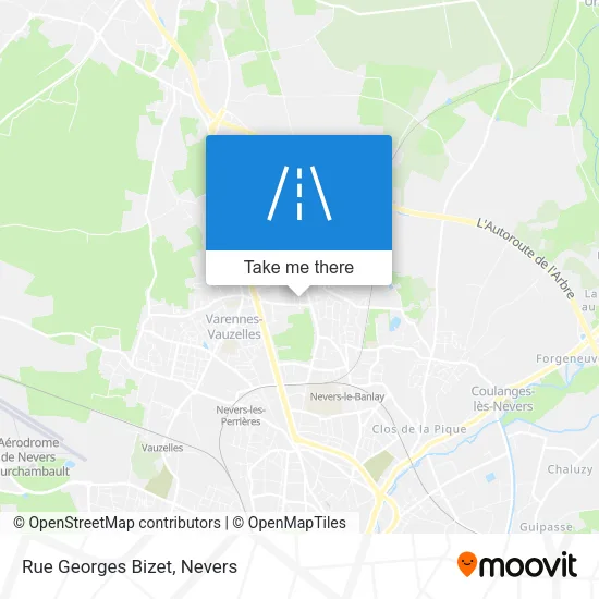 Rue Georges Bizet map