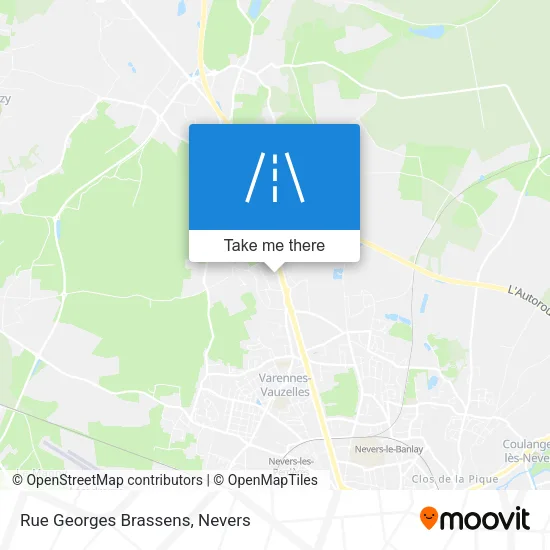 Rue Georges Brassens map