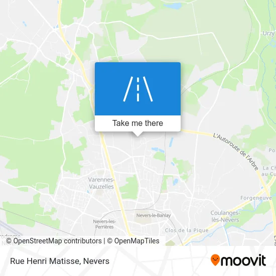 Rue Henri Matisse map