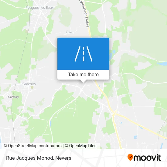 Mapa Rue Jacques Monod