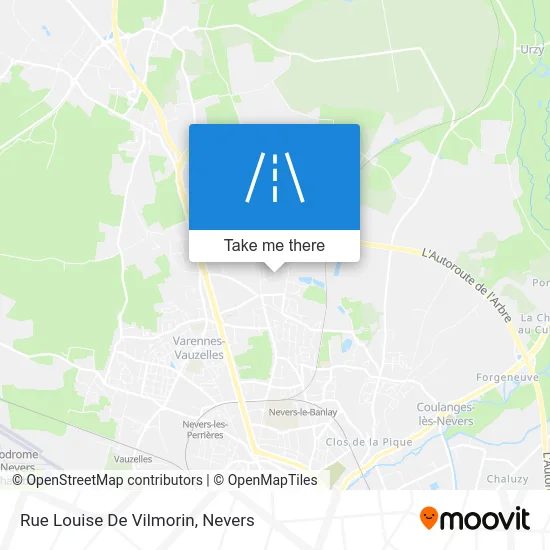 Rue Louise De Vilmorin map