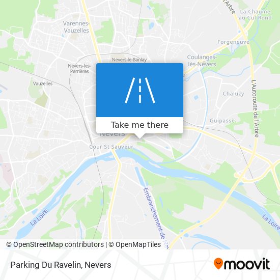 Mapa Parking Du Ravelin