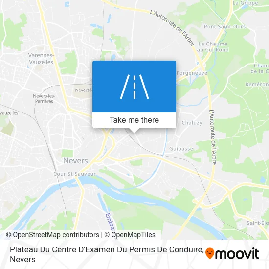 Plateau Du Centre D'Examen Du Permis De Conduire map